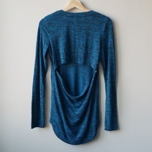 Aritzia Wilfred Free Luma Open Back Blouse Large